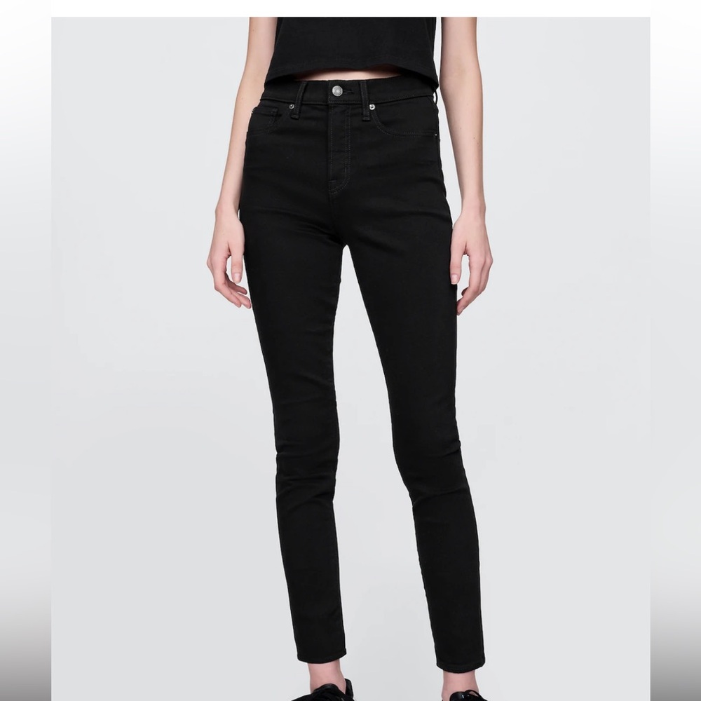 Gap Women's Black skinny Jeans super high waisted